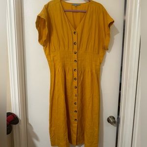 Mustard yellow dress